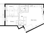 Appartement 3 pièces 64 m²