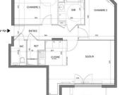 Appartement 3 pièces 64 m²