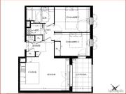 Appartement 3 pièces 65 m²