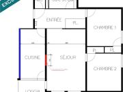 Appartement 3 pièces 65 m²