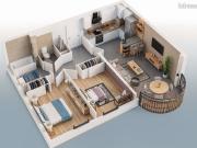 Appartement 3 pièces 66 m²