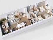 Appartement 3 pièces 74 m²