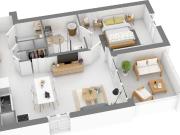 Appartement 3 pièces 75 m²