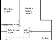 Appartement 3 pièces 76 m²