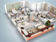 Appartement 3 pièces 83 m²