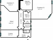 Appartement 3 pièces 84 m²