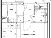 Appartement 3 pièces avec Extérieur