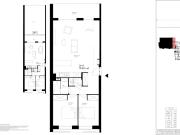 Appartement 3 pièces avec profonde terrasse et jardin