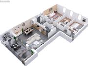 Appartement 4 pièces 81 m²