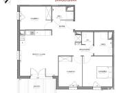 Appartement 4 pièces 82 m²