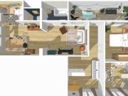 Appartement atypique avec courette privative