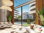 Appartement contemporain avec terrasse et piscine