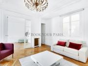 appartement meublé 2 chambres, 75m² paris 17ème 2500€ cc