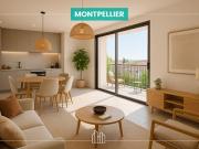 Appartement Montpellier 2 pièces JARDIN CLEMENCEAU