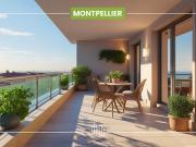 Appartement Montpellier 3 pièces JARDIN DU LEZ