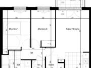 Appartement neuf 3 pièces 58 m²