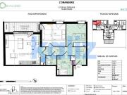 Appartement neuf 3 pièces de 67m2 avec balcon et parking