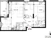 Appartement T3 de 64 m2