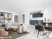 Appartement T4 avec terrasse, balcon, double box