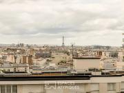 Appartement traversant avec vue panoramique sur Paris