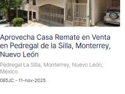 Aprovecha Casa Remate en Venta en Pedregal de la Silla,...