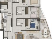 Apt de luxo com 4 quartos e quadra de tãnis ã beira mar...