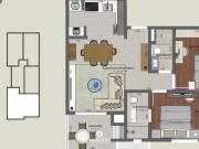 Apto 2 Dormitórios com vaga de garagem em Camobi