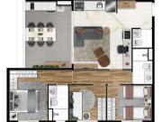 apartamento 3 quartos 74 m² Barra Funda São Paulo