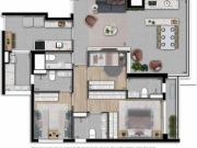 Apto a Venda no Jardim Guedala 108 Mts 03 Suítes 02 Vagas