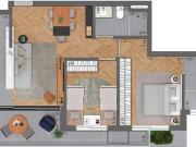 APTO. B.BIGORRILHO 68,26 M² 2 QUARTOS 1SUÍTE 1 VAGA