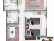 Apto de 2 Dorm c/ SUÍTE, 2 VAGAS, 1QUADRA DA PRAIA, 70...