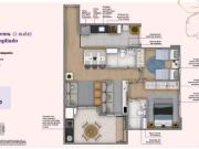 Apto de 3 dorms com suíte e varanda na vila Andrade...
