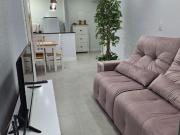 Apto Frente Mar 02 dorms, Mobiliado c/ Vista 2 Quartos,...