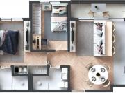 Apto. Juvevê com 2 Quartos 1 Suíte 1 vaga