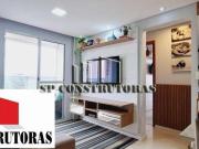 APTO MOBILIADO E EQUIPADO 60m2, 3 Dorm, 1 Suite, Varanda...