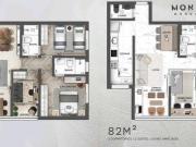 Apto Pronto de 1 a 3 dorms com opção de 2 suites