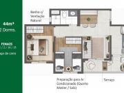 Aptos 44 Mts Metrô Butantã Varanda Pronto para Morar