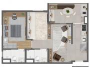 Apartamento com 24 m² e 1 quarto à venda em Vila Clementino