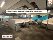 AQLUILER OFICINA AMOBLADA CENTRO FINANCIERO SAN ISIDRO...