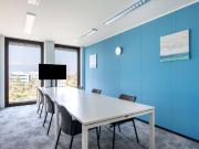 Arbeiten in der Nähe des Stadtzentrums mit Panoramaaussicht