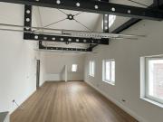 Arbeiten über den Dächern von Lübeck