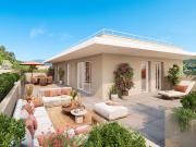 Architecture méditerranéenne contemporaine avec des...