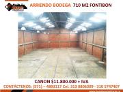 ARRIENDO BODEGA 710 M2 FONTIBON