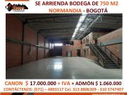 ARRIENDO BODEGA 750 M2 NORMANDIA ARRIENDO BODEGA 750 M2 NORMANDIA