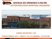 ARRIENDO BODEGA MOSQUERA 6.500 M2