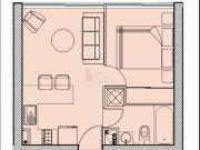 Arriendo Dpto 1d+1b, Metro San Alberto Hurtado