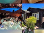 Arriendo en el Tabo Cabanas Piscina tinajas calientes de...