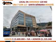 ARRIENDO LOCAL 120 M2 EDIFICIO FLORMORADO USAQUEN