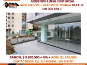 ARRIENDO LOCAL COMERCIAL 144 M2 + 54 M2 DE TERRAZA EN...