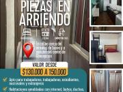 Arriendo Piezas Los Lirios, Collao,concepcion De 130a 150mil